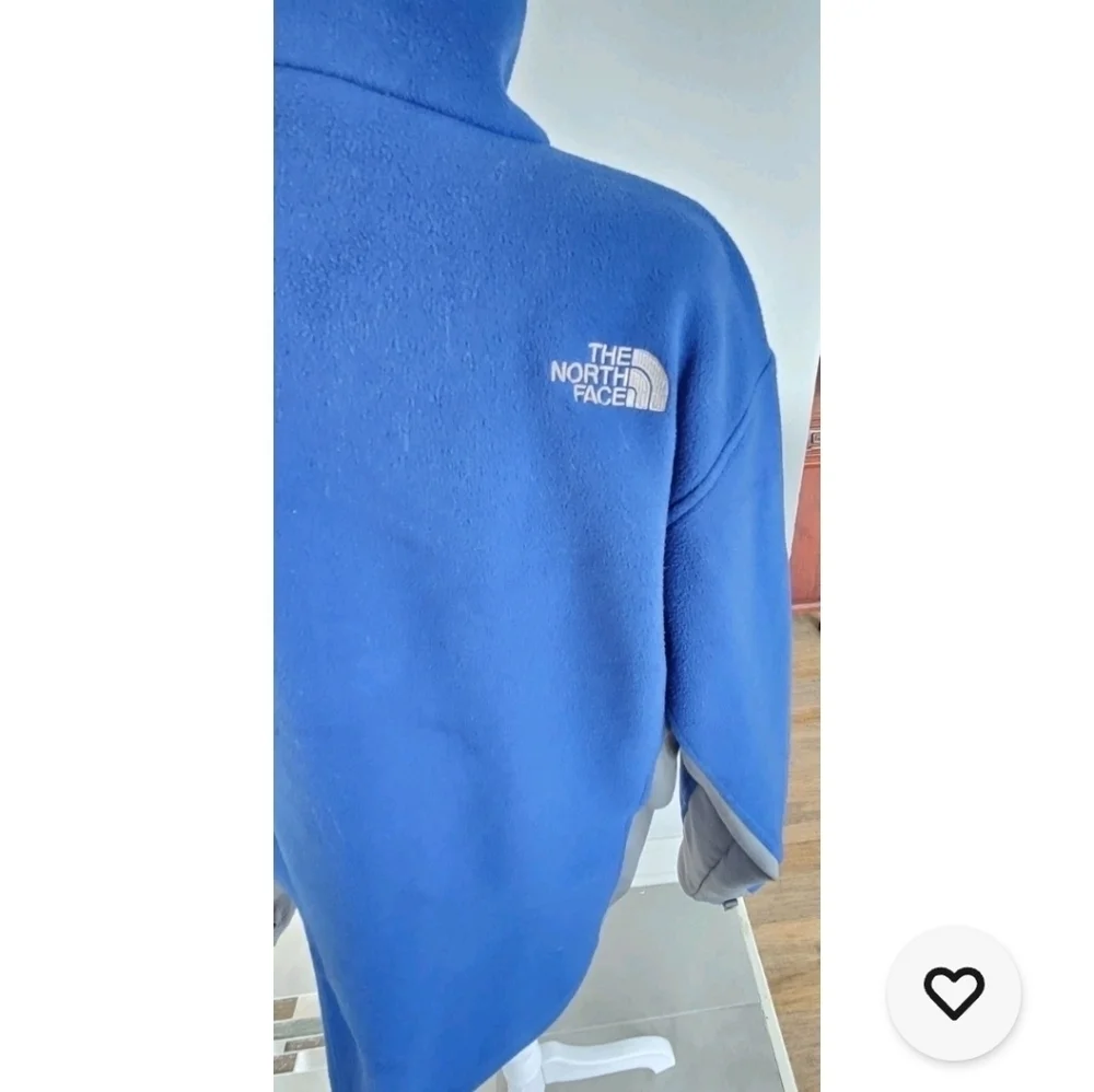 The North Face  Blue/Gray Fleece Full Zip Jacket Men's M/ Wmn's L Zip Pockets